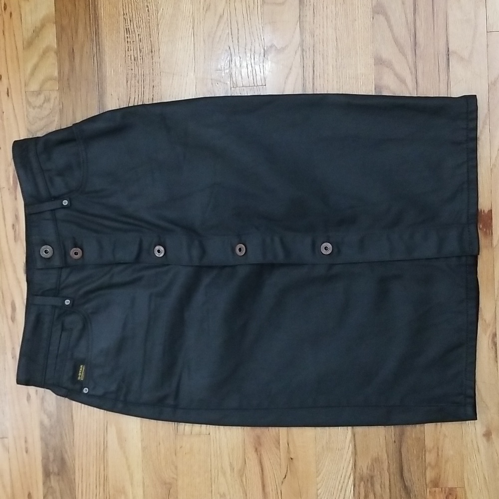 G-Star black denim skirt